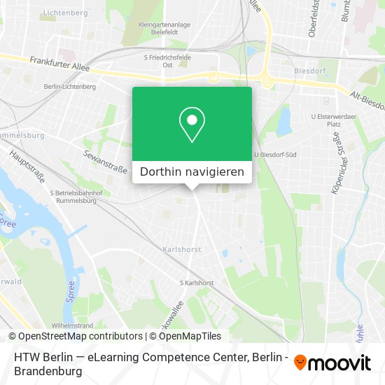 HTW Berlin — eLearning Competence Center Karte