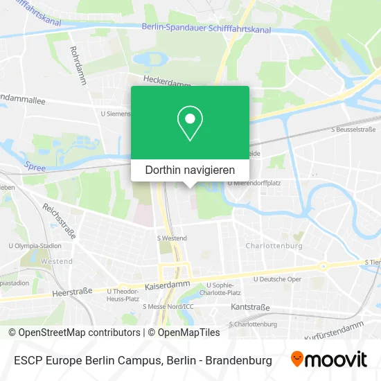 ESCP Europe Berlin Campus Karte