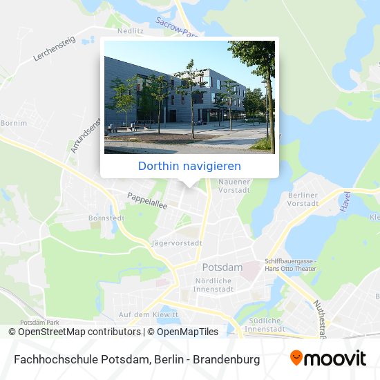 Fachhochschule Potsdam Karte