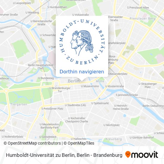 Humboldt-Universität zu Berlin Karte