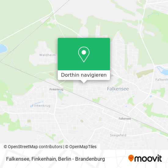 Falkensee, Finkenhain Karte