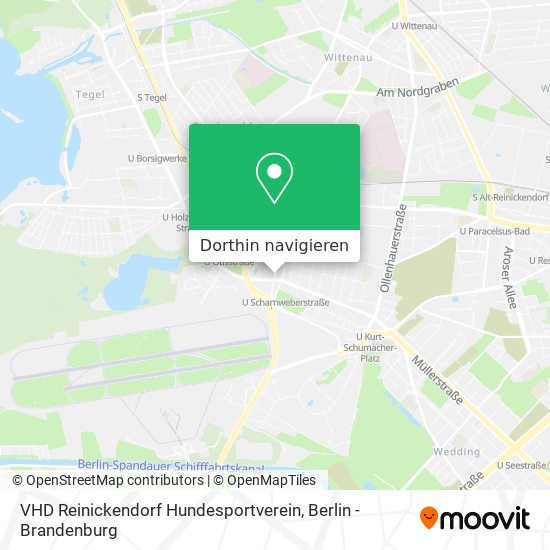 VHD Reinickendorf Hundesportverein Karte