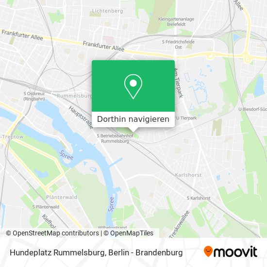 Hundeplatz Rummelsburg Karte