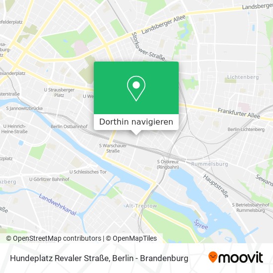 Hundeplatz Revaler Straße Karte
