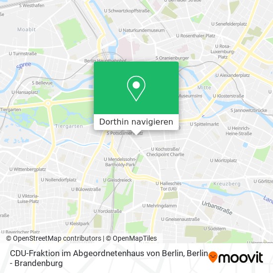 CDU-Fraktion im Abgeordnetenhaus von Berlin Karte