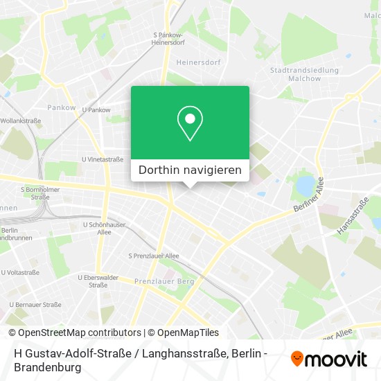 H Gustav-Adolf-Straße / Langhansstraße Karte