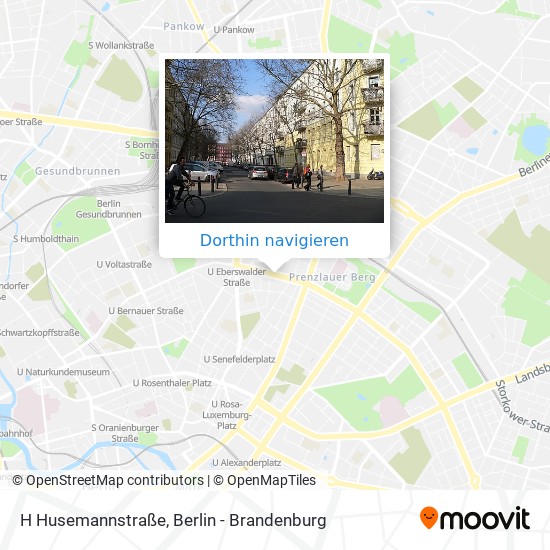 H Husemannstraße Karte