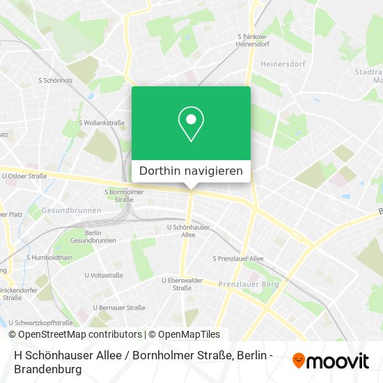 H Schönhauser Allee / Bornholmer Straße Karte