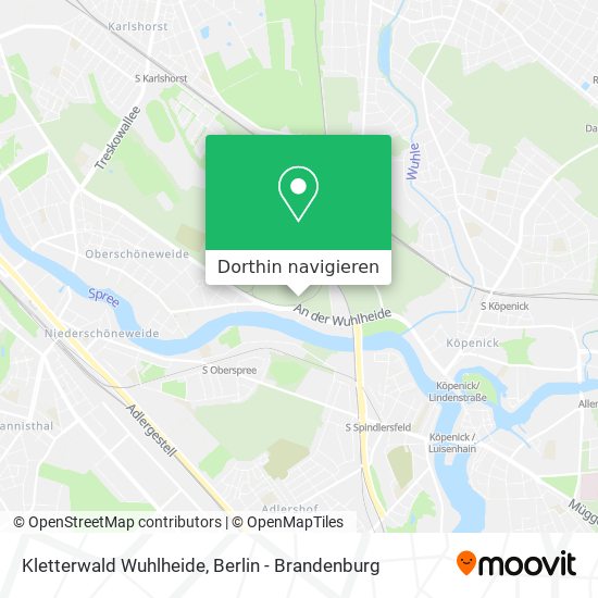 Kletterwald Wuhlheide Karte
