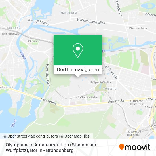 Olympiapark-Amateurstadion (Stadion am Wurfplatz) Karte