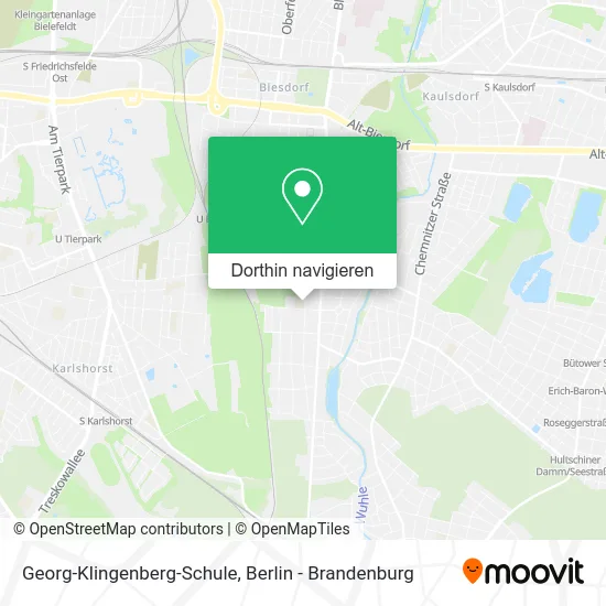 Georg-Klingenberg-Schule Karte