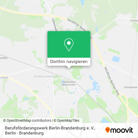 Berufsförderungswerk Berlin-Brandenburg e. V. Karte