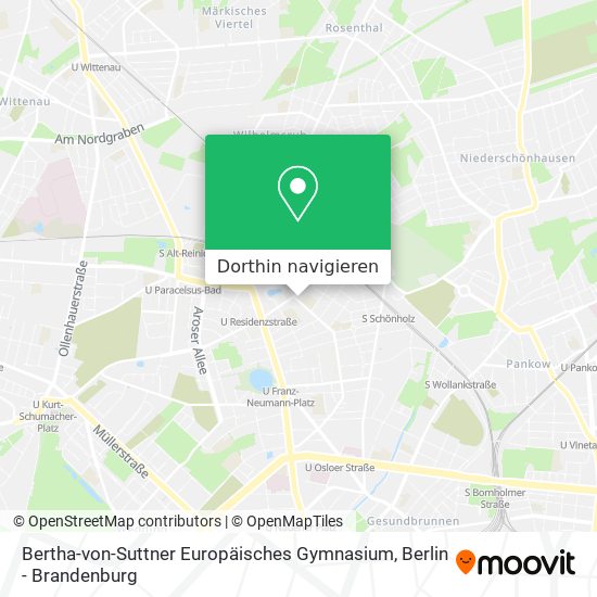 Bertha-von-Suttner Europäisches Gymnasium Karte