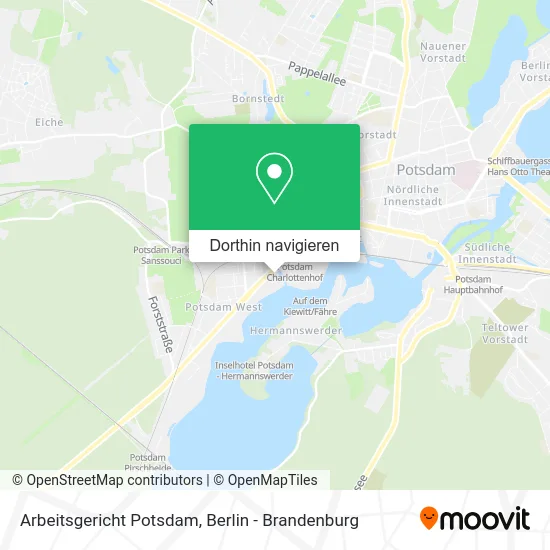 Arbeitsgericht Potsdam Karte