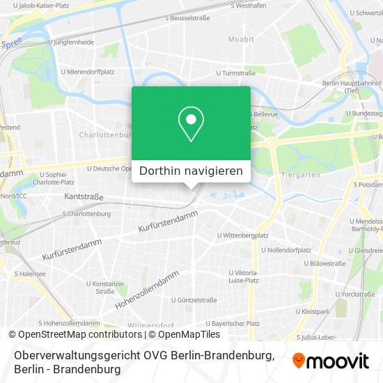 Oberverwaltungsgericht OVG Berlin-Brandenburg Karte
