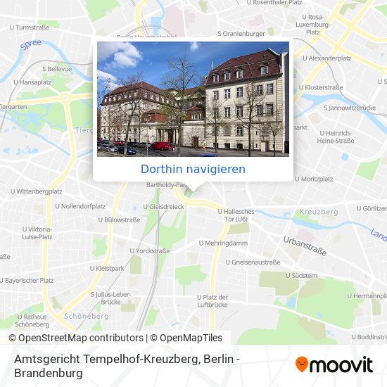 Amtsgericht Tempelhof-Kreuzberg Karte
