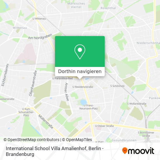 International School Villa Amalienhof Karte