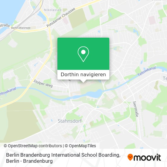 Berlin Brandenburg International School Boarding Karte