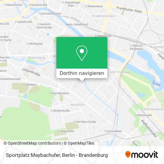 Sportplatz Maybachufer Karte