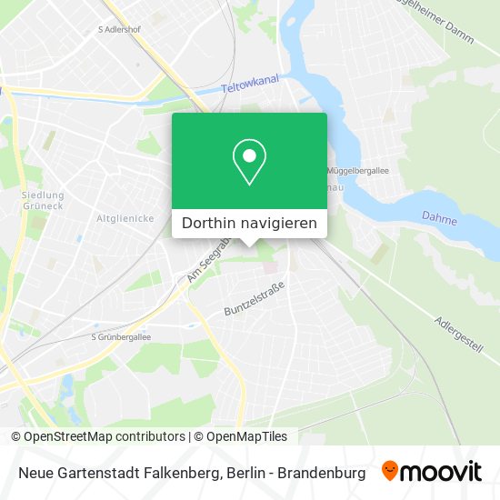 Neue Gartenstadt Falkenberg Karte