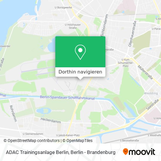 ADAC Trainingsanlage Berlin Karte