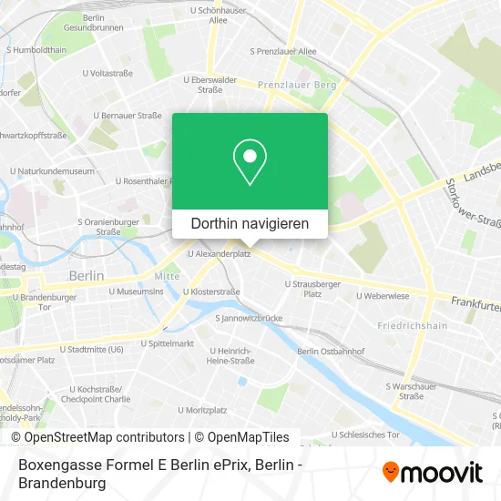 Boxengasse Formel E Berlin ePrix Karte