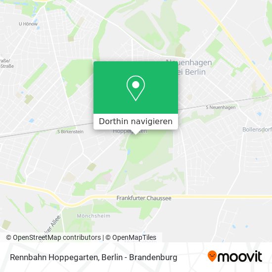 Rennbahn Hoppegarten Karte