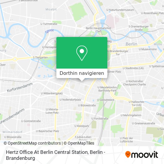 Hertz Office At Berlin Central Station Karte