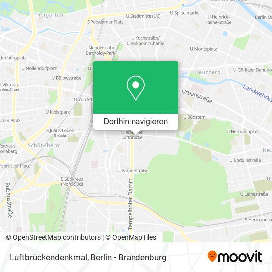 Luftbrückendenkmal Karte