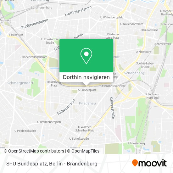 S+U Bundesplatz Karte