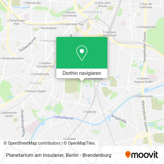 Planetarium am Insulaner Karte