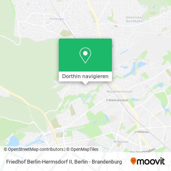 Friedhof Berlin-Hermsdorf II Karte