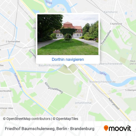 Friedhof Baumschulenweg Karte