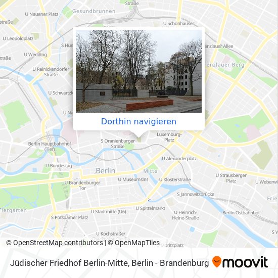 Jüdischer Friedhof Berlin-Mitte Karte
