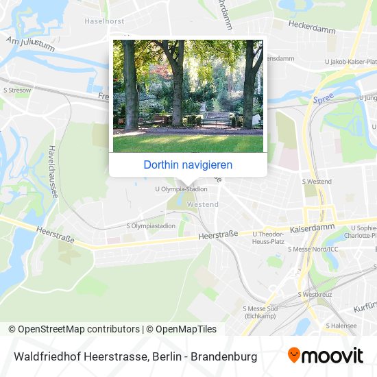 Waldfriedhof Heerstrasse Karte