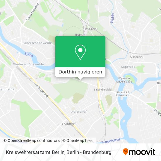 Kreiswehrersatzamt Berlin Karte