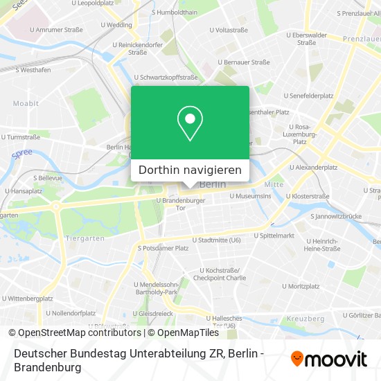 Deutscher Bundestag Unterabteilung ZR Karte