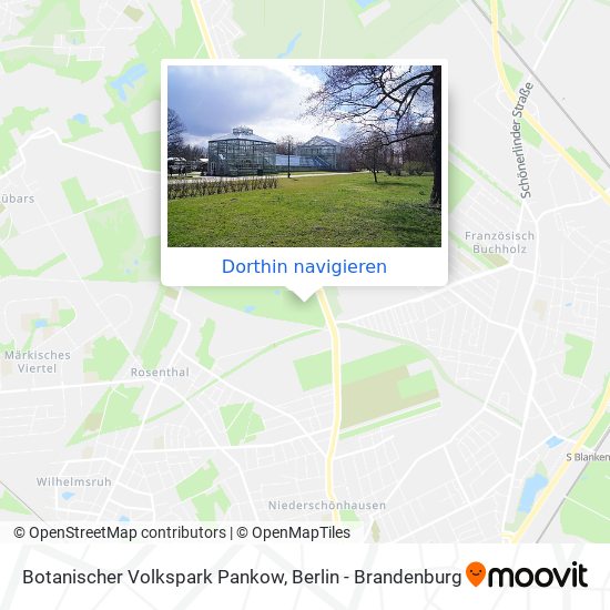 Botanischer Volkspark Pankow Karte