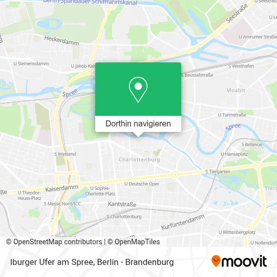 Iburger Ufer am Spree Karte