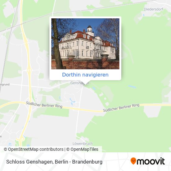 Schloss Genshagen Karte