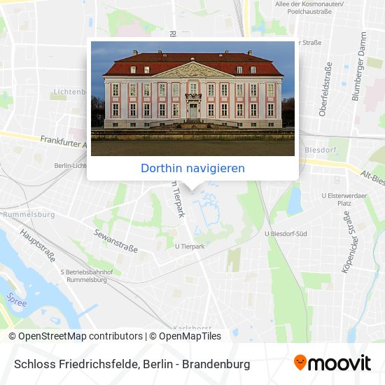 Schloss Friedrichsfelde Karte