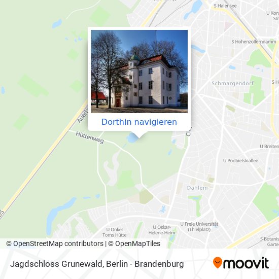 Jagdschloss Grunewald Karte