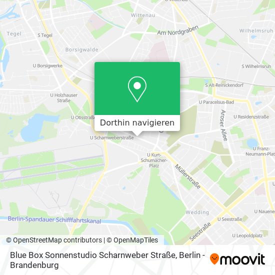 Blue Box Sonnenstudio Scharnweber Straße Karte