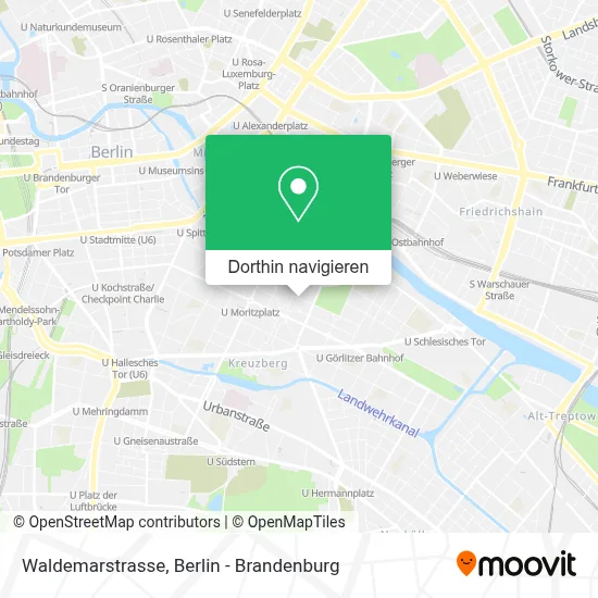 Waldemarstrasse Karte