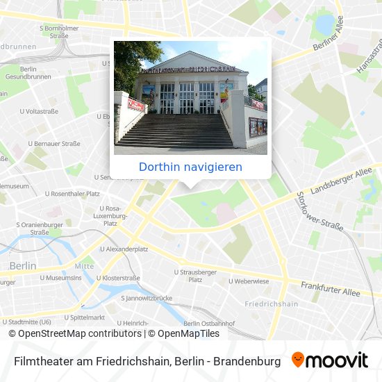 Filmtheater am Friedrichshain Karte