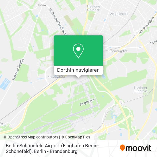 Berlin-Schönefeld Airport (Flughafen Berlin-Schönefeld) Karte
