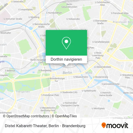 Distel Kabarett-Theater Karte