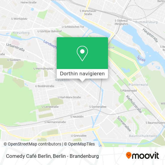 Comedy Café Berlin Karte