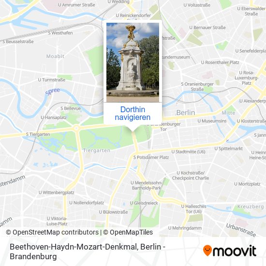 Beethoven-Haydn-Mozart-Denkmal Karte
