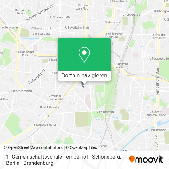 1. Gemeinschaftsschule Tempelhof - Schöneberg Karte